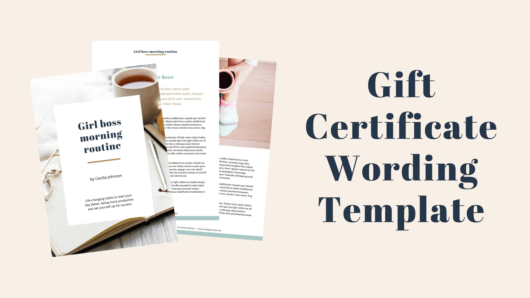 Gift Voucher Wording Template for Your Gift Voucher System