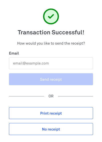 Payment success